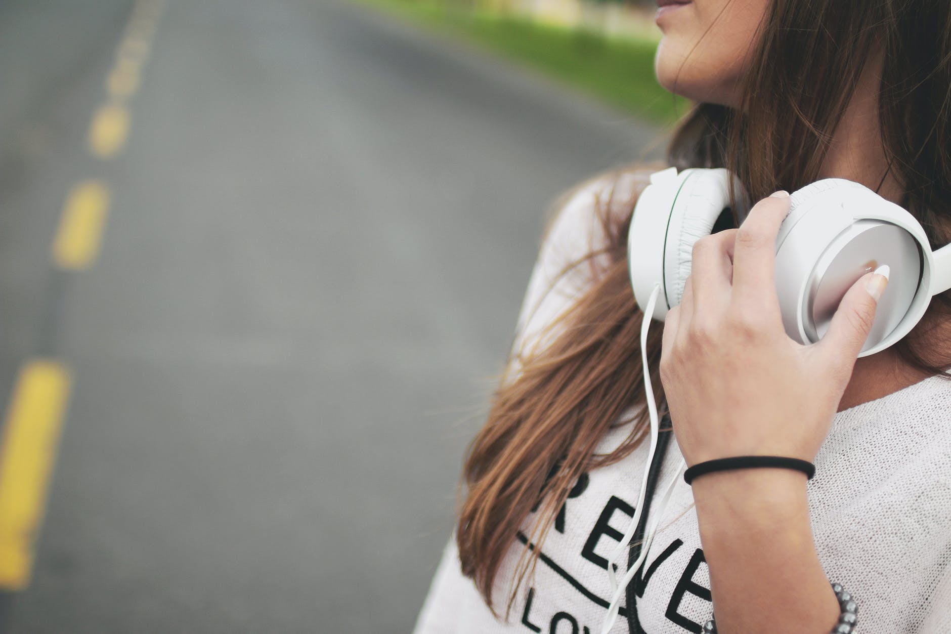 cool earphones girl headphones